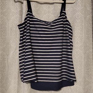 Bathing suit tankini top Croft & Barrow XXL Navy